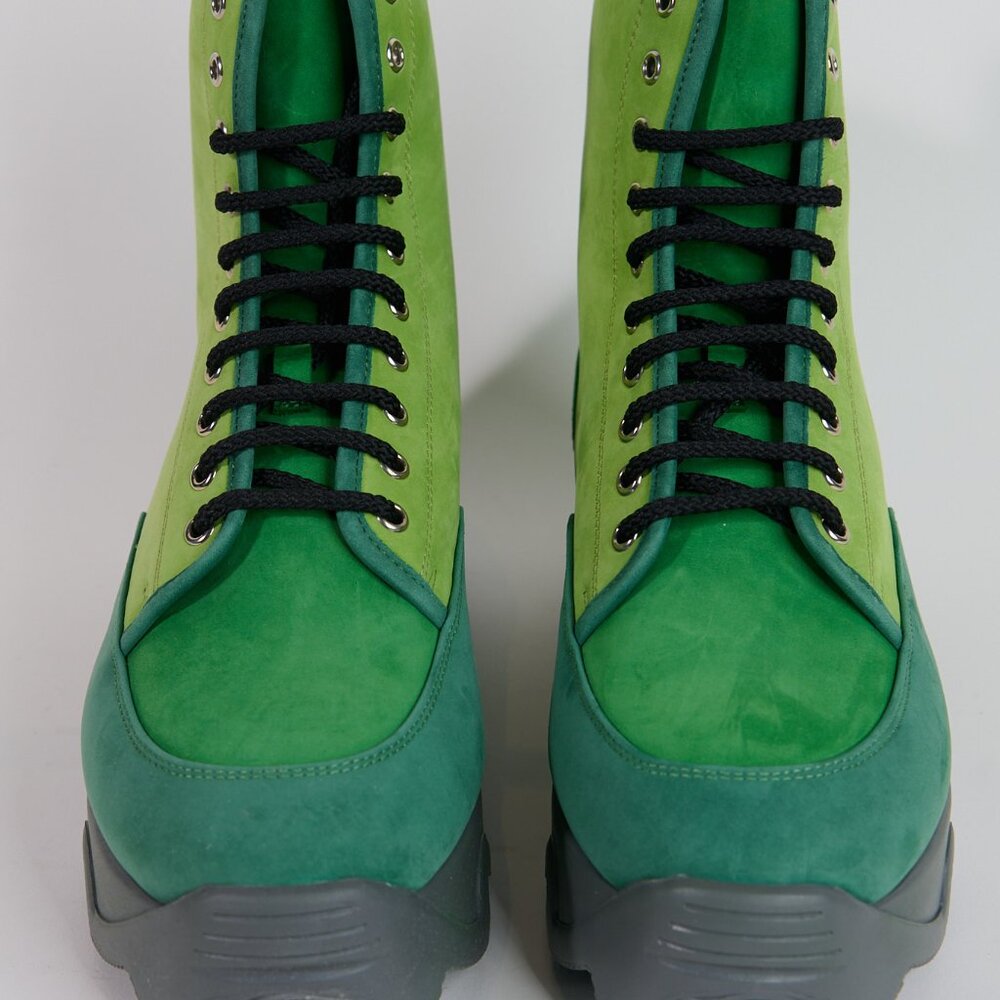 iRi - Green Suede High Top Boot - NWOT - Size 46